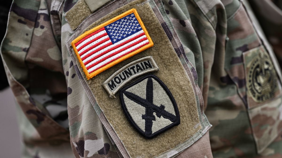 80th D-Day Anniversary In Normandy
CARENTAN-LES-MARAIS, FRANCE - JUNE 8:   
US Army badges on the sleeve of an American soldier participating in the commemorative D-Day event in Carentan-les-Marais, Normandy, France, on June 08, 2024. (Photo by Artur Widak/NurPhoto via Getty Images)
NurPhoto
liberation of france, 80th, operation overlord, visitors, normandy landings, enthusiasts, june 6, tourists, us flag, re-enactors, invasion, carentan-les-marais, commemoration, allied victory, remembrance, carentan, us military vehicles, commemorative site, normandy beaches, dday, battle of normandy, june 8, civilians, d-day, us veteran, landing operations, military uniforms, badges, tribute, mass departure, wwii remembrance. exodus, d-day era, d-day camps, american soldiers, international ceremony, ww2, us army, soldiers, veterans
