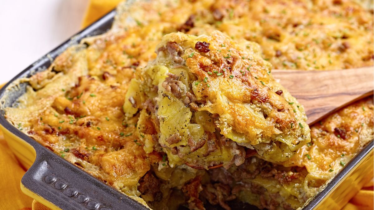Ekspresowa zapiekanka z mięsem mielonym