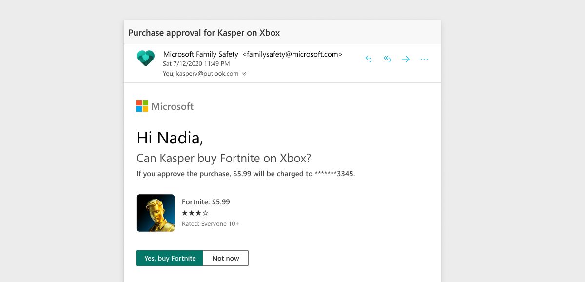 kontrola rodzicielska zakupów w sklepie Microsoft/Xbox, fot. Microsoft