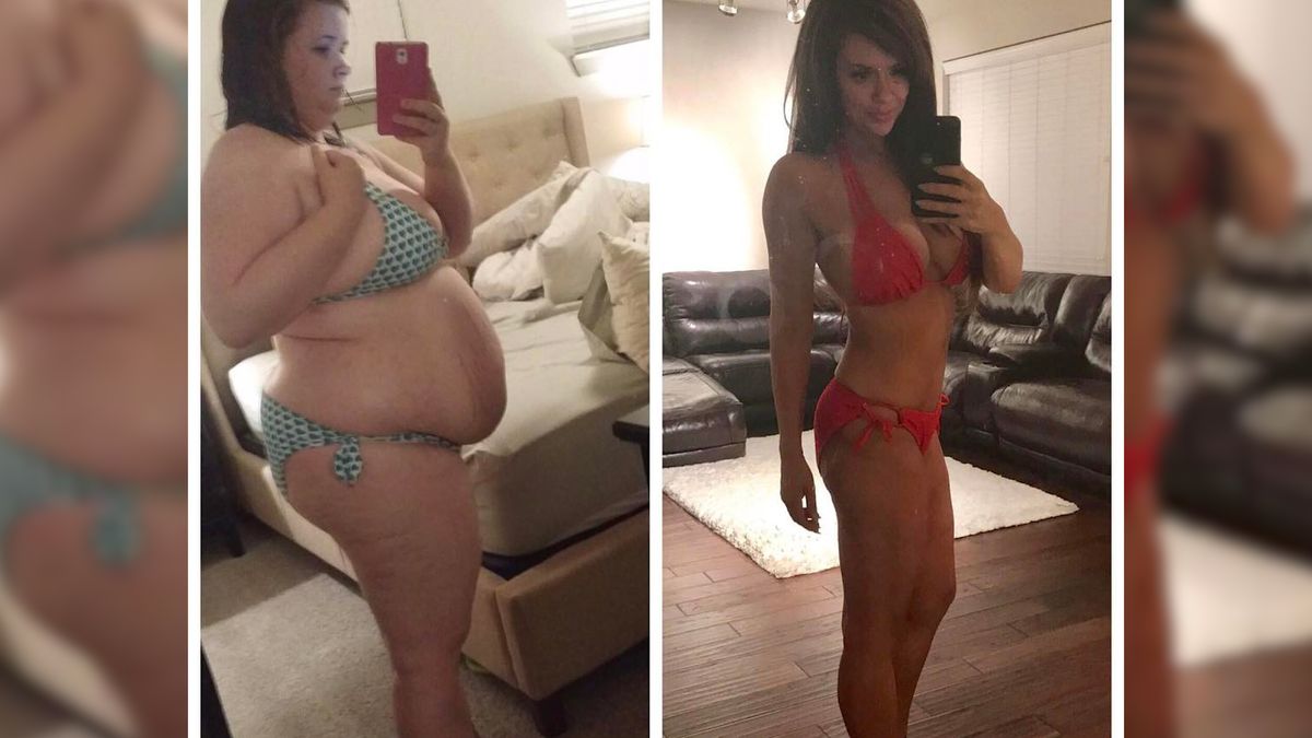 Kobieta schudła prawie 80 kg 