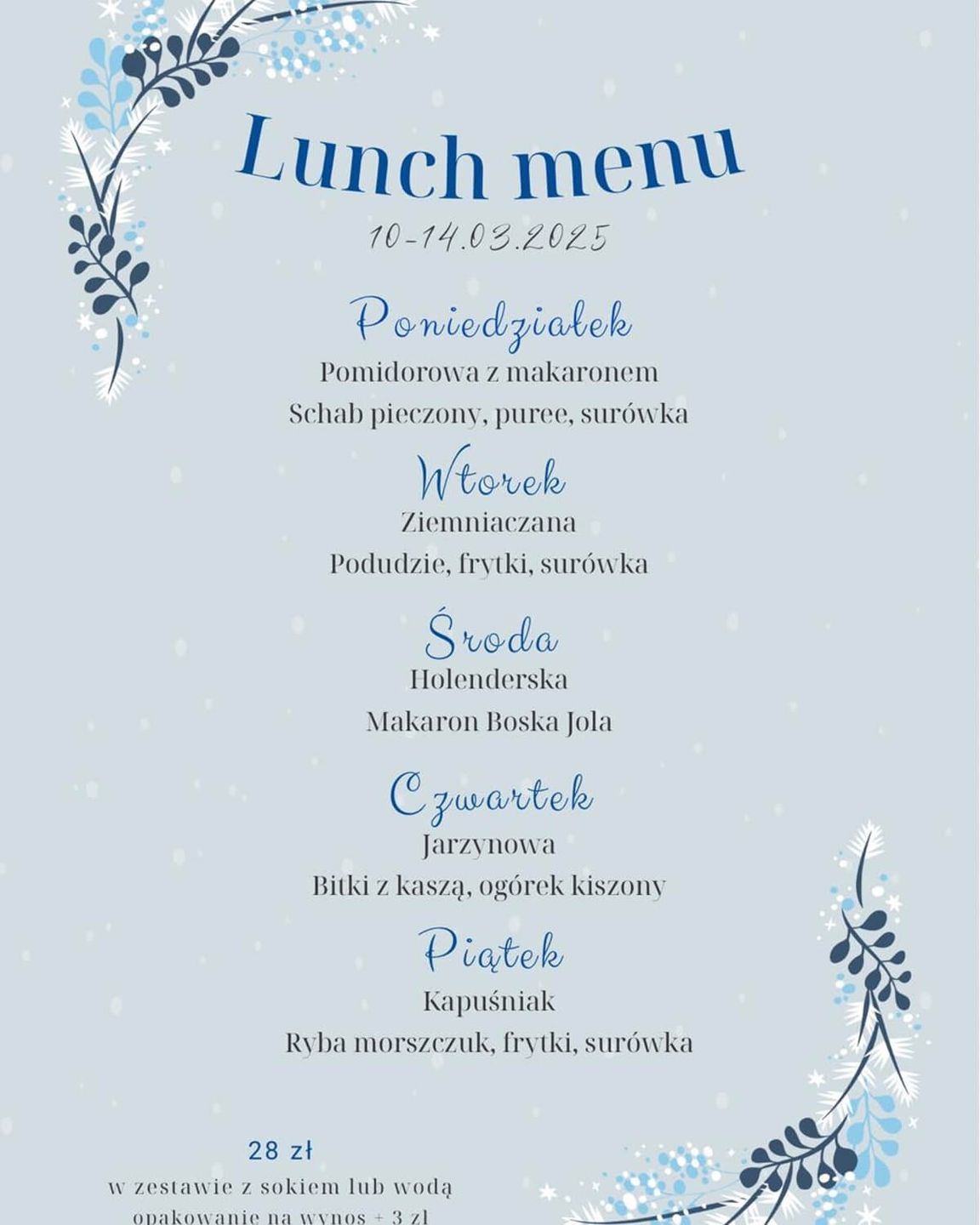 Koper Włoski lunch 10-14 marca 2025 r.