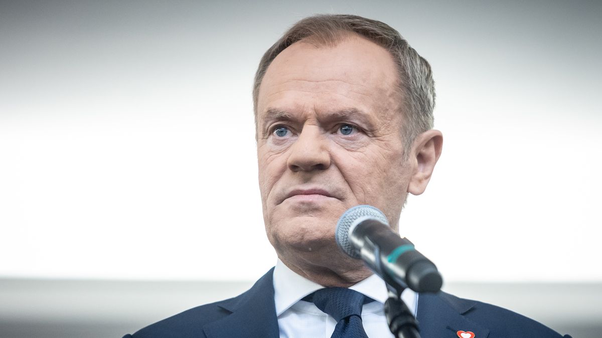 Donald Tusk during the signing of the coalition agreement regarding the tasks of establishing a new government in Poland in Warsaw, Poland on November 10, 2023. (Photo by Foto Olimpik/NurPhoto via Getty Images)