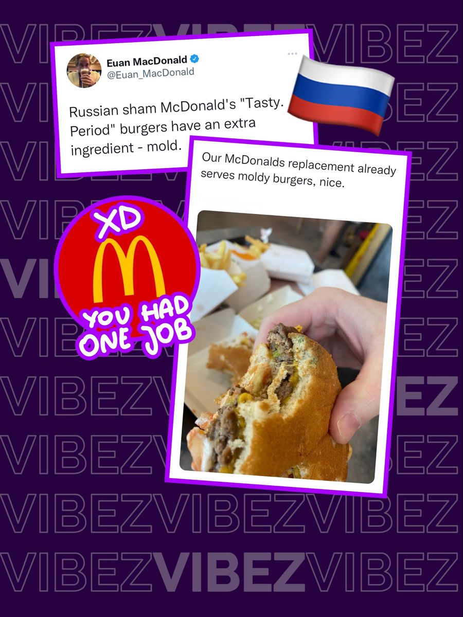 Rosyjska kopia McDonald’s sprzedaje hamburgery z PLEŚNIĄ? "Jakość" powala XDD