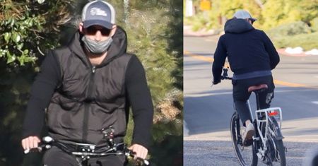 Wolny jak ptak Harry śmiga na rowerze po Los Angeles (ZDJĘCIA)