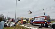 Mysłowice: Wypadek na ul. 3 Maja. Ciężko rannego kierowcę zabrał śmigłowiec LPR