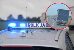 Wiatr zdmuchnął ciężarówkę z drogi. Kierowca nie miał szans
