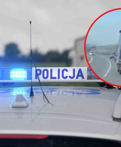 Wiatr zdmuchnął ciężarówkę z drogi. Kierowca nie miał szans