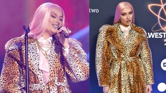 Viki Gabor zaprezentowała na "Sylwestrze z Dwójką" RÓŻOWE WŁOSY. Małżeństwo z Giovanim jej służy? (ZDJĘCIA)