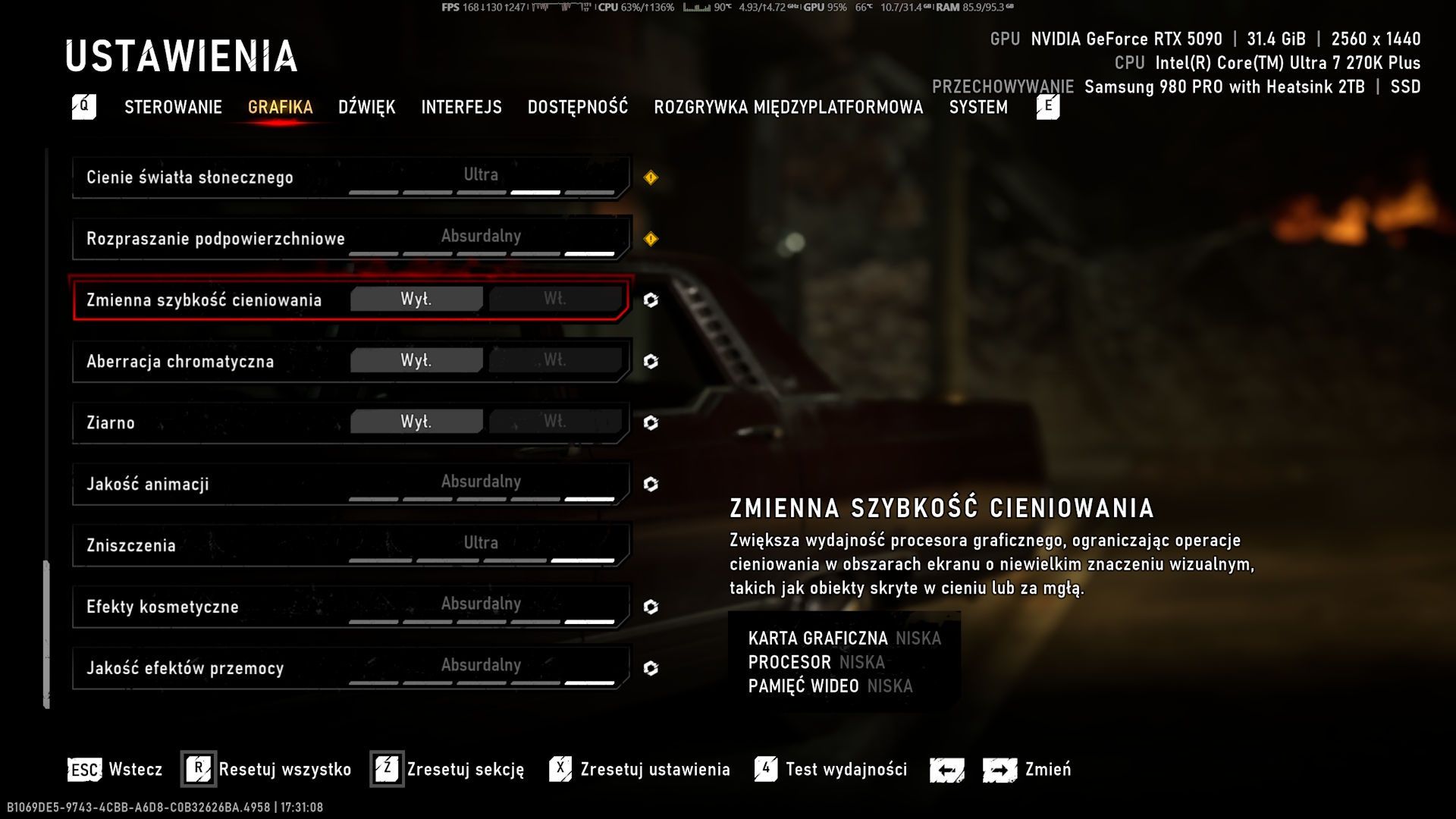 Gears of War: E-Day - optymalne ustawienia dla kart z przynajmniej 12 GB vRAM