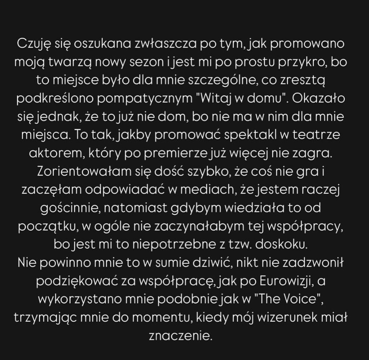 Magdalena Tul wydała oświadczenie