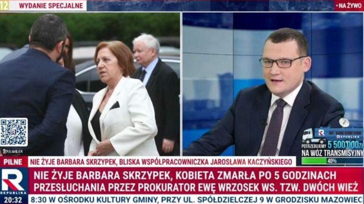 Skargi na TV Republika i wPolsce24. Chodzi o śmierć Barbary Skrzypek