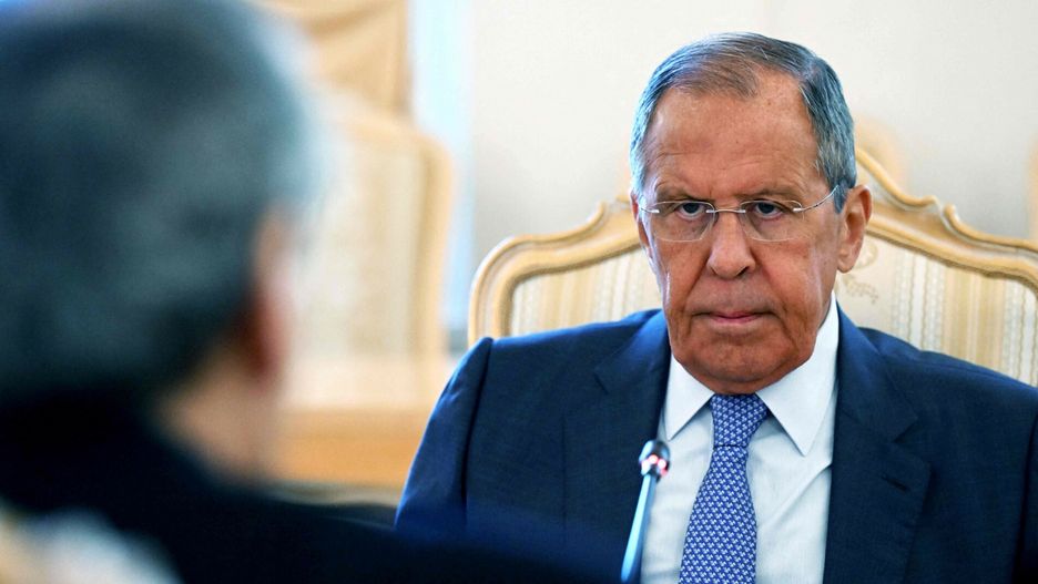 Szef syryjskiego MSZ z wizyta w MoskwieRussia's Foreign Minister Sergei Lavrov attends a meeting with his Syrian counterpart in Moscow on August 23, 2022. (Photo by NATALIA KOLESNIKOVA / POOL / AFP)NATALIA KOLESNIKOVA