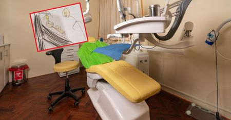 Upiorny rysunek dziewczynki. Tak zapamiętała wizytę u dentysty