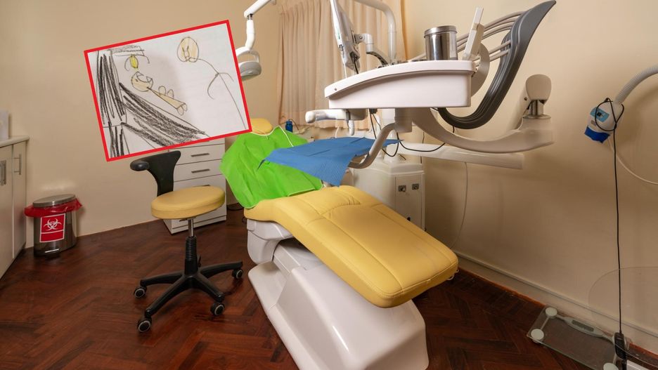 Upiorny rysunek dziewczynki. Tak zapamiętała wizytę u dentysty