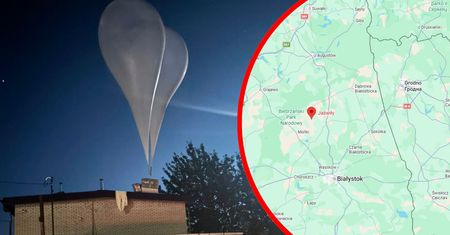 Przemytnicy zrzucili papierosy z nieba. Balony wylądowały na dachu