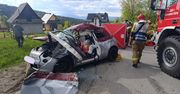 W Czerwiennem auto osobowe zderzyło się z ciężarówką. Jest nagranie