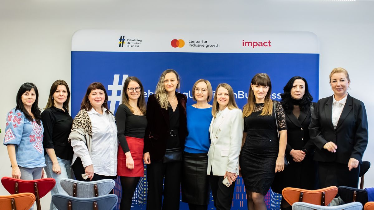 Uczestniczki programu Rebuilding Ukrainian Business  Fundacji Impact i Mastercard Center