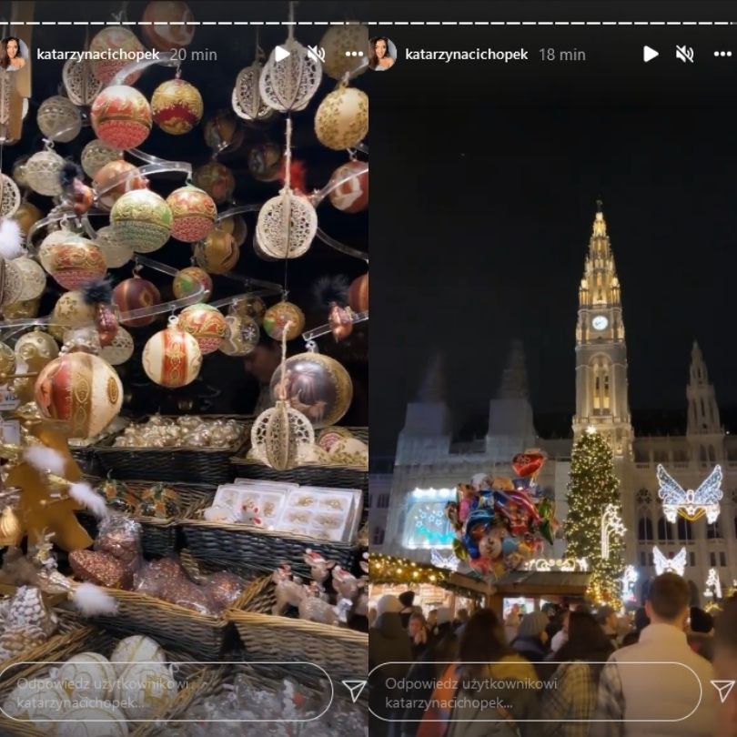 Katarzyna Cichopek i Marcin Hakiel pozdrawiają z Wiednia