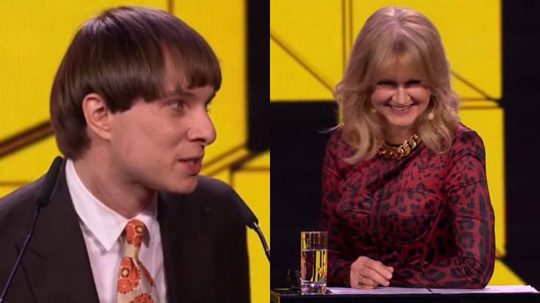 Ralph Kaminski komplementuje Grażynę Torbicką na Paszportach "Polityki"