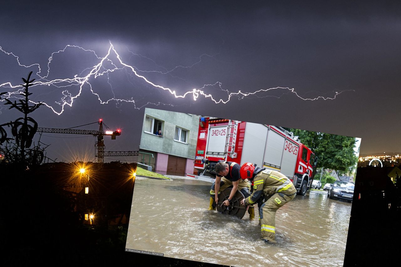 Burze pustoszyły Polskę. Koszmarna noc. Drzewo spadło na auto z pięcioma osobami w środku
