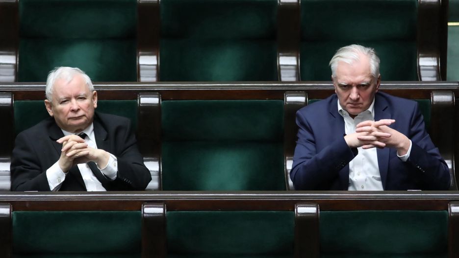 Jarosław Kaczyński i Jarosław Gowin