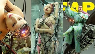 Futurystyczna Lady Gaga jako rozebrany cyborg ODSŁANIA POŚLADKI w nowej sesji dla "Paper Magazine" (ZDJĘCIA)