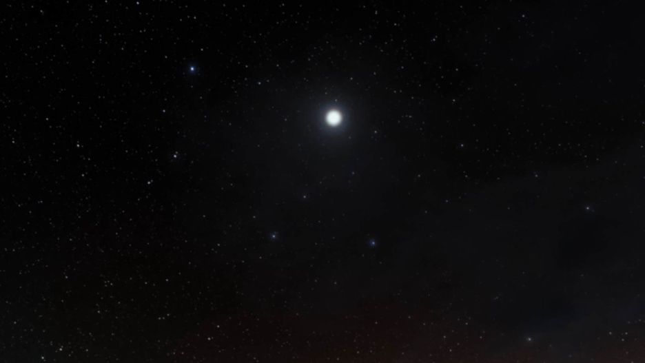 Jowisz na nocnym niebie