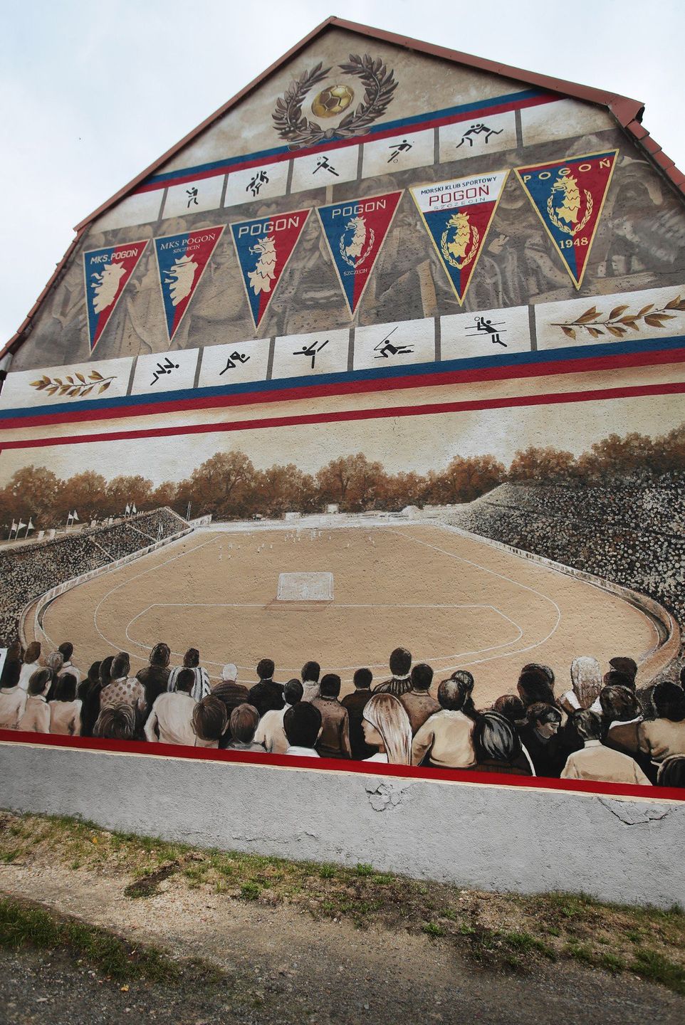 Nowy Mural Pogoni Szczecin w Dąbiu
