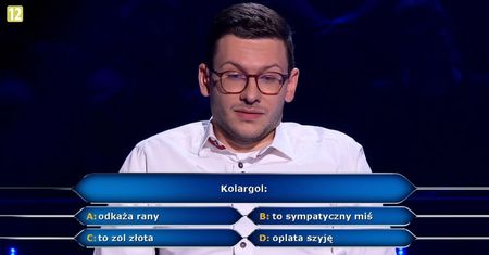 "Milionerzy". Pomylił misia ze środkiem do odkażania
