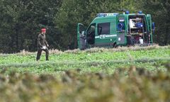 Fragmenty drona na Lubelszczyźnie. Są ustalenia MSWiA