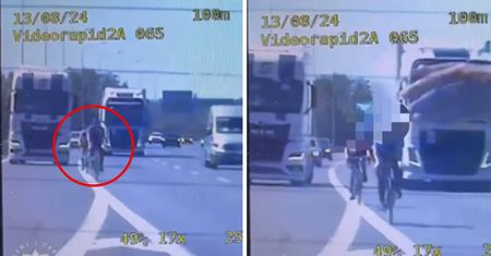 Rowerzyści na autostradzie A4. "Grupa SPEED widziała już wiele"