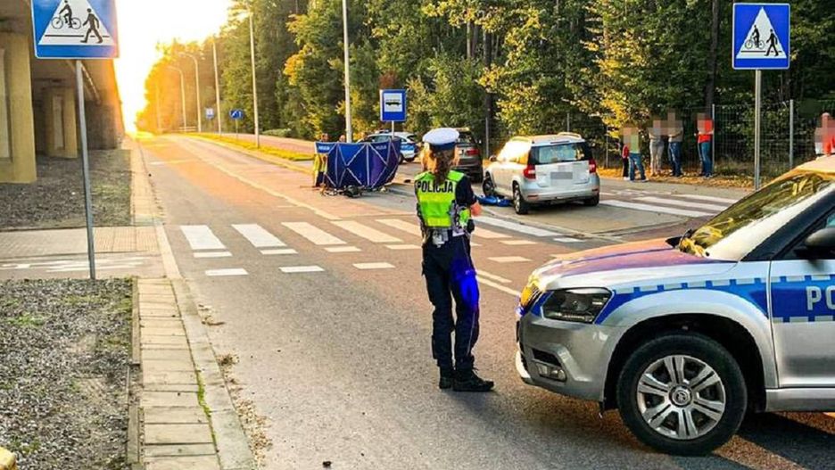 Białystok. Rowerzysta śmiertelnie potrącony na ścieżce. Zginął na miejscu