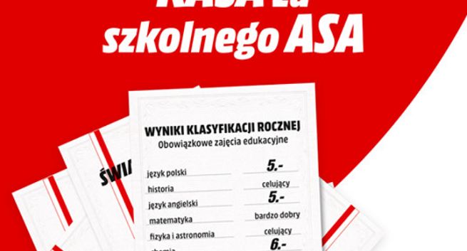 MediaMarkt w promocji daje zniżki za piątki i szóstki na świadectwach szkolnych