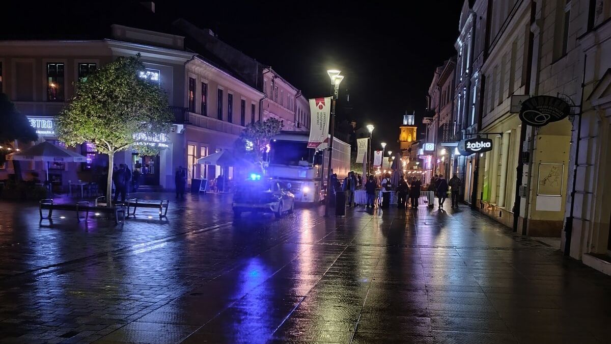 Wjechał ciężarówką na deptak w Lublinie