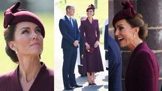 Elegancka Kate Middleton czci pamięć królowej Elżbiety II w pierwszą rocznicę śmierci monarchini (ZDJĘCIA)