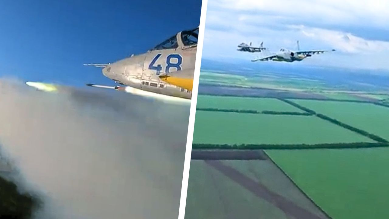 Brawurowy atak z powietrza. Piloci Su-25 podjęli duże ryzyko