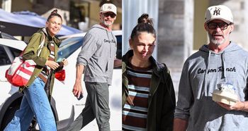 Hugh Jackman i Sutton Foster pielęgnują miłość na randce w restauracji. Ładnie razem wyglądają? (FOTO)