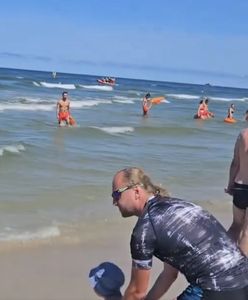 Akcja w Łebie. Rodzice stracili dzieci z oczu