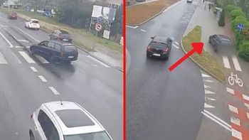 Wjechał na rondo. Potem takie sceny. 29-latek chyba stracił rozum