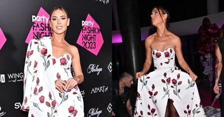 Elegancka Klaudia Halejcio prezentuje DWIE kreacje na Party Fashion Night. Pomysłowe? (ZDJĘCIA)