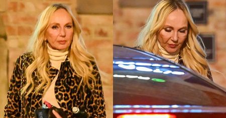 Panterkowa Helena Deeds z "Żon Miami" opuszcza warszawski klub w środku nocy