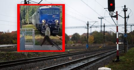 Sekundy od tragedii na torach. Wszystko nagrała kamera