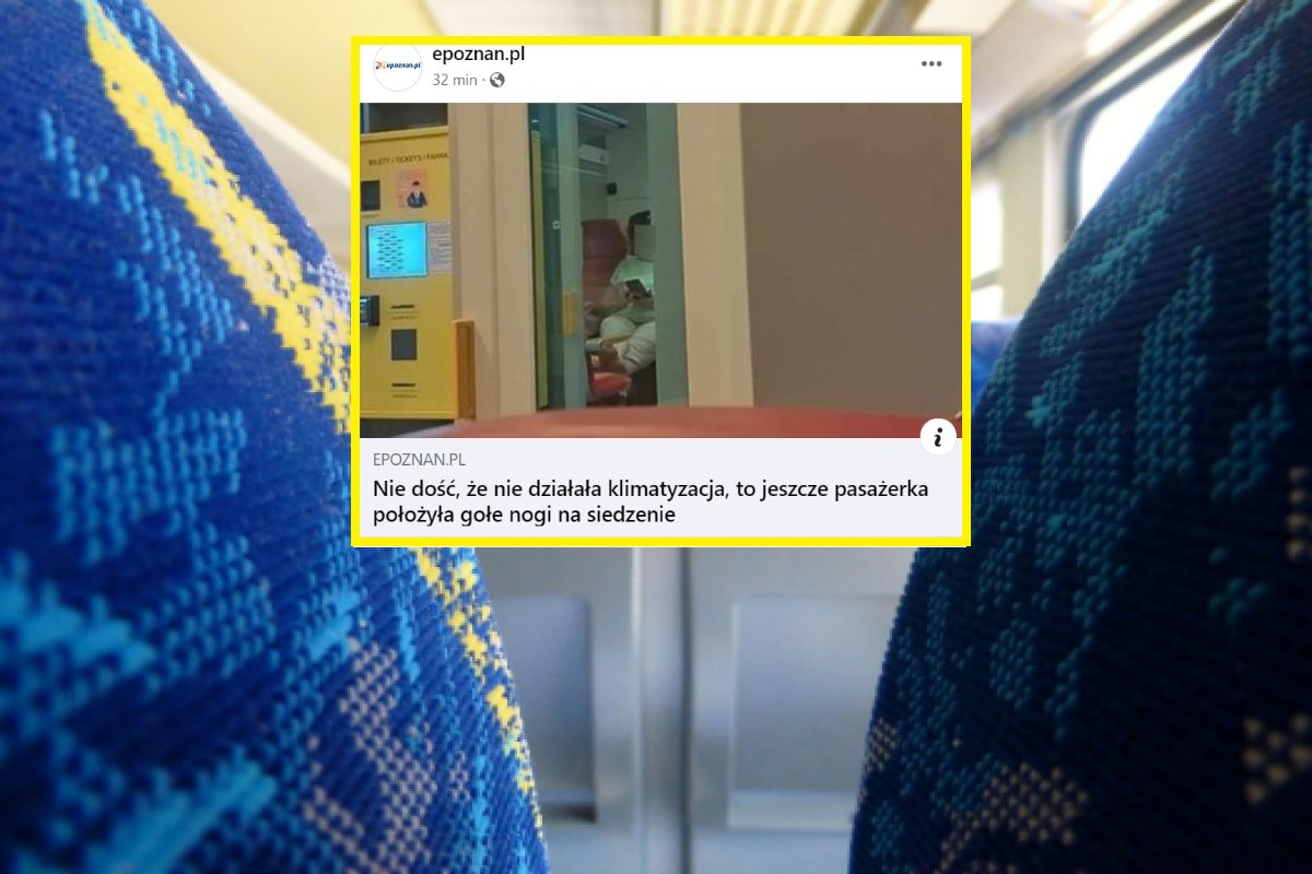 Pasażerka ''wietrzyła stopy'' w pociągu. ''Nikt nie zwrócił jej uwagi''