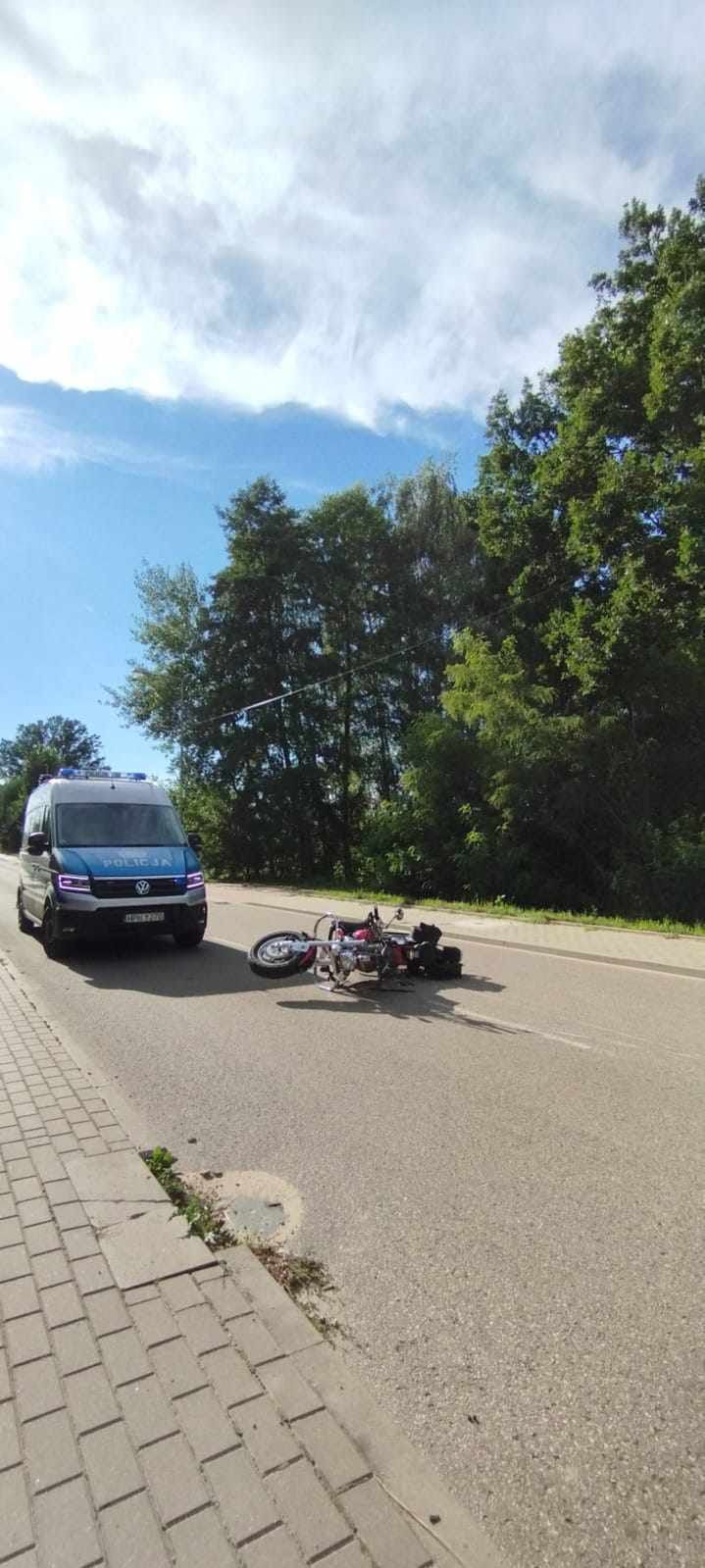 Zdarzenie drogowe z udziałem motocykla!