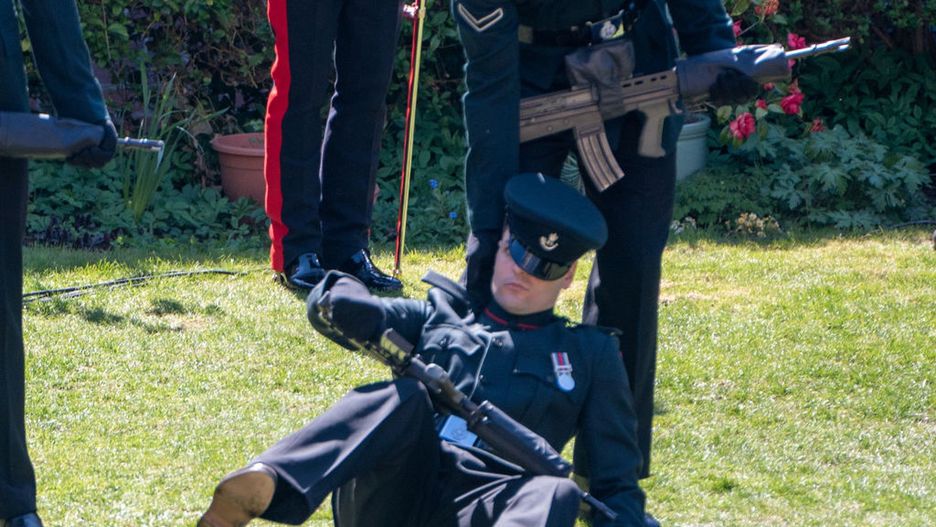 Niepokojące sceny podczas pogrzebu księcia Filipa