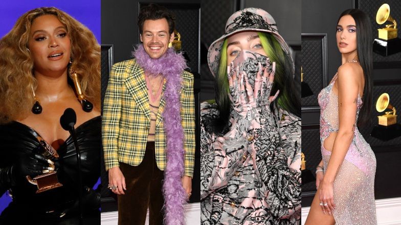 Grammy 2021. Gwiazdy światowej muzyki podbijają czerwony dywan: Beyoncé, Taylor Swift, Harry Styles, Dua Lipa (ZDJĘCIA)