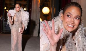Odstrzelona w prześwity i pióra Jennifer Lopez melduje się w paryskiej knajpie. Czas się dla niej zatrzymał? (ZDJĘCIA)