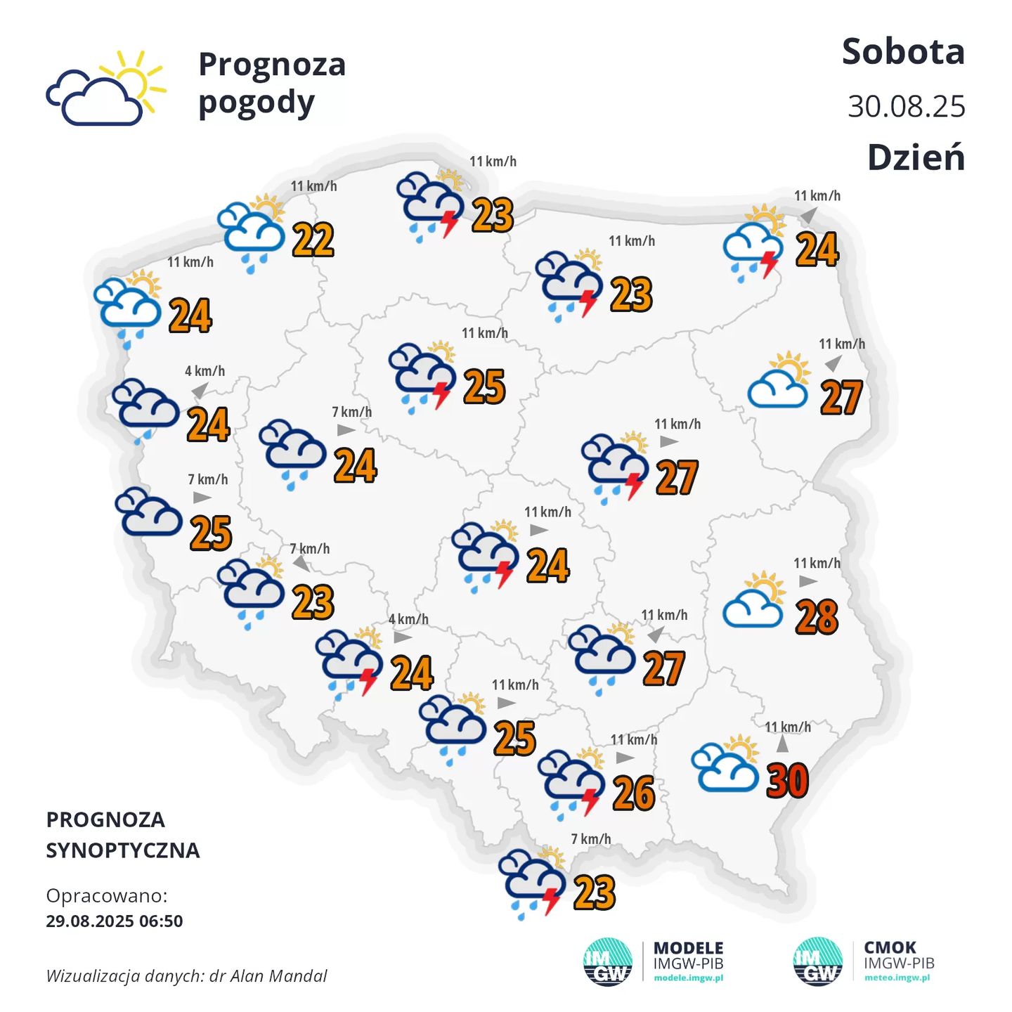 Prognoza na sobotę