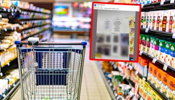 Takie karteczki w Intermarche. A pod spodem zdjęcia. Sieć płonie