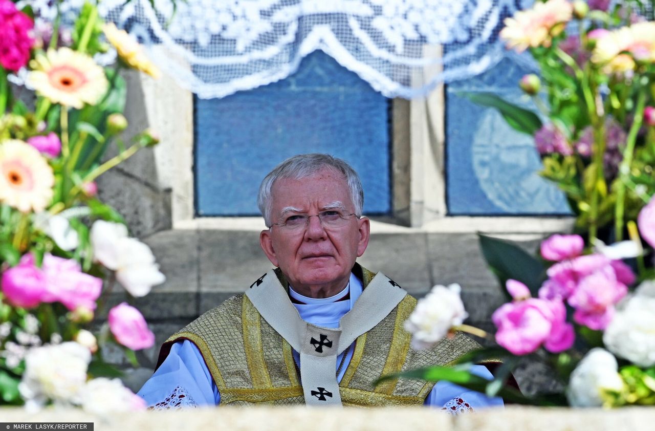 Abp Marek Jędraszewski podczas uroczystości Bożego Ciała